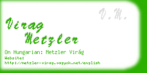 virag metzler business card